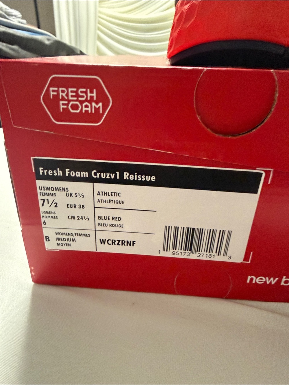 New Balance Fresh Foam Cruzv1 Reissue - Size 7.5 - Picture 2 of 2